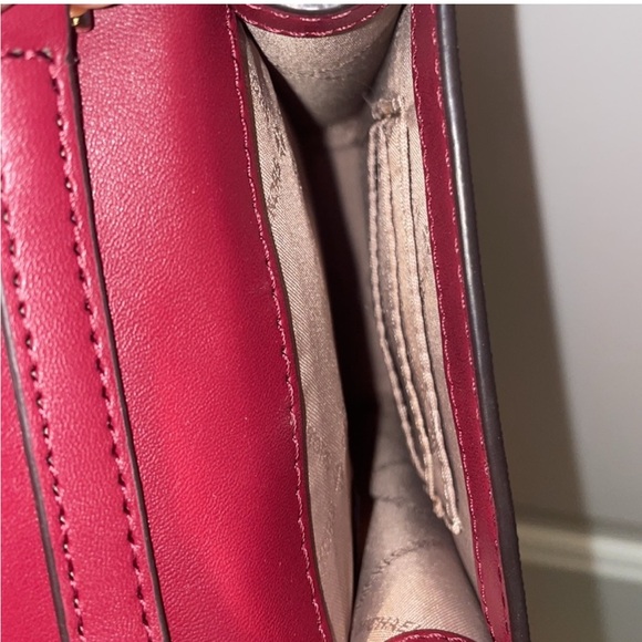 Michael Kors Collection Red Leather Crossbody - Picture 5 of 5